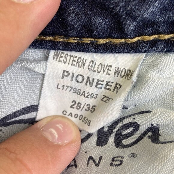 Silver Pioneer Bootcut Jeans Women's 30x30* Flare Blue Flap Pocket Denim Y2K‎ - Picture 12 of 16